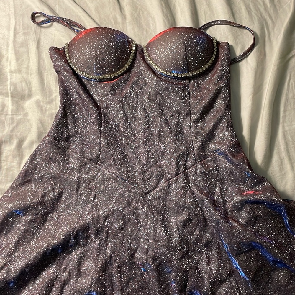 Shiny Gal Sparkle Dress✨ 💜 
Purple Pink Magenta Metallic